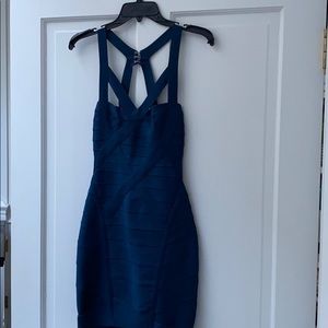 Navy bandage dress